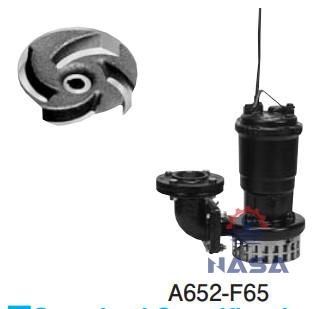 may-bom-chim-A652 Bơm chìm thoát nước Shinmaywa A652-F65