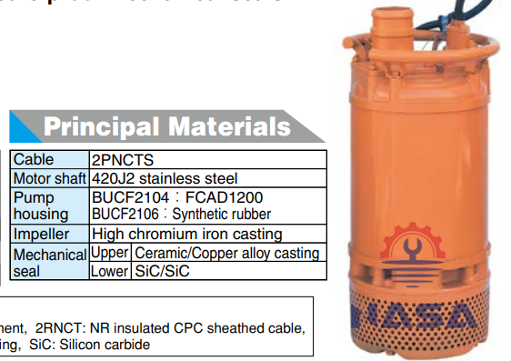 Bơm chìm khử mùi Shinmaywa BUCF2104 Bơm chìm khử mùi Shinmaywa BUCF2104